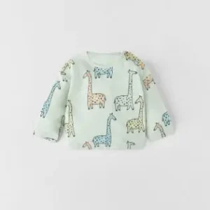 Giraffe Slub Knit T-Shirt 4