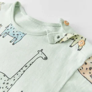 Giraffe Slub Knit T-Shirt